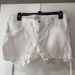 Motherhood maternity White Jean Shorts size xs